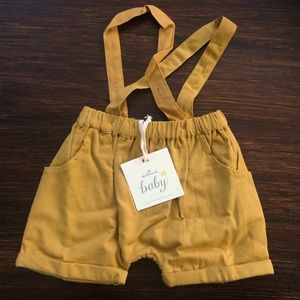 NWT Hallmark Baby Suspender Shorts